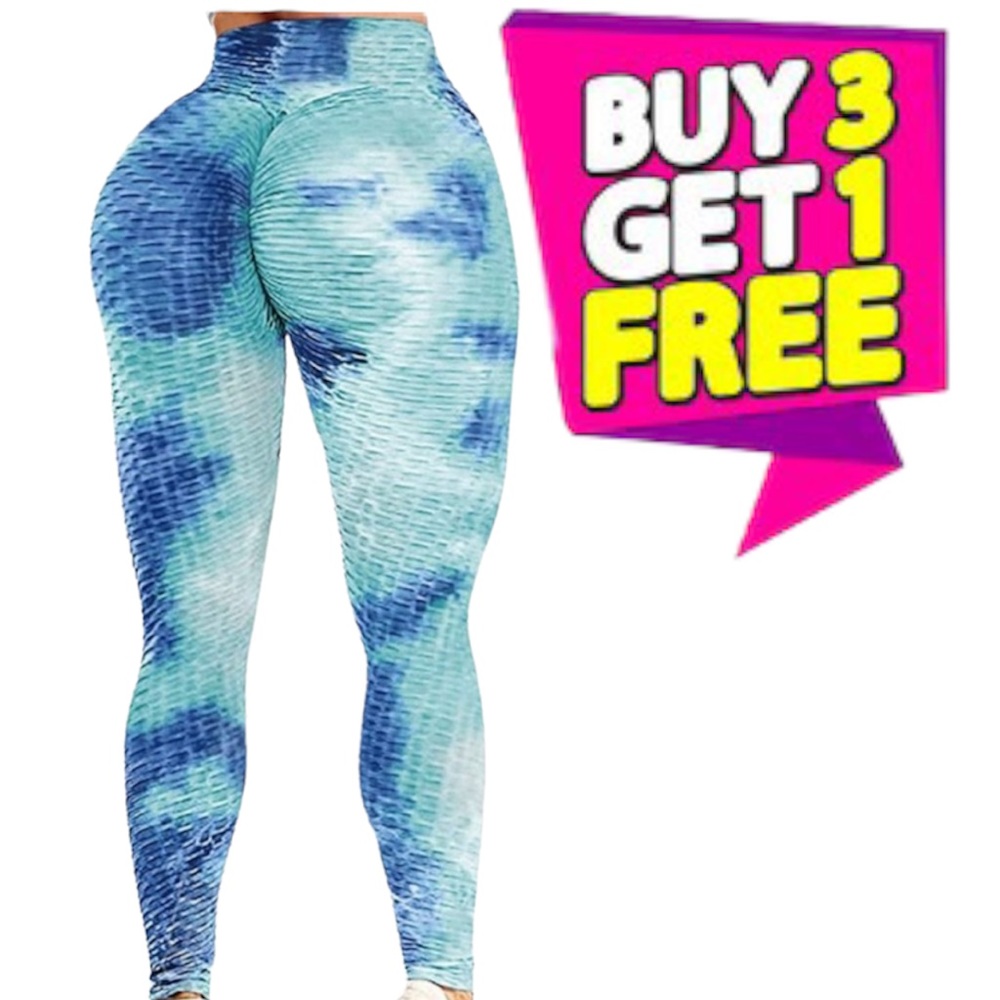 Women's High Waisted Leggings Slimming Scrunch Booty Ruched Butt Lift Yoga Pants